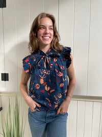 Ulla Johnson - Callie Top in Blue Dahlia