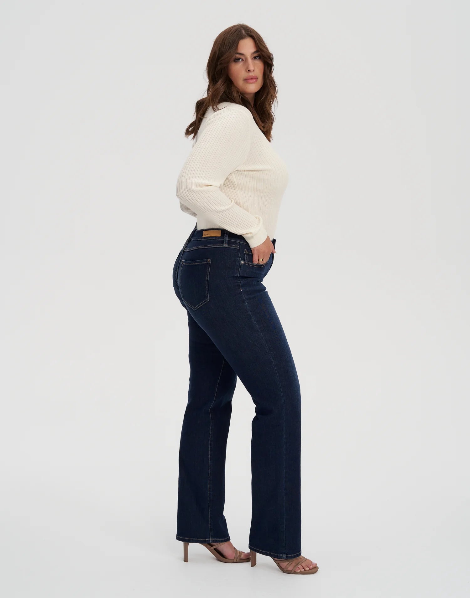 Yoga Jeans - Chloe Classic Rise Straight Jeans in Dark Indie