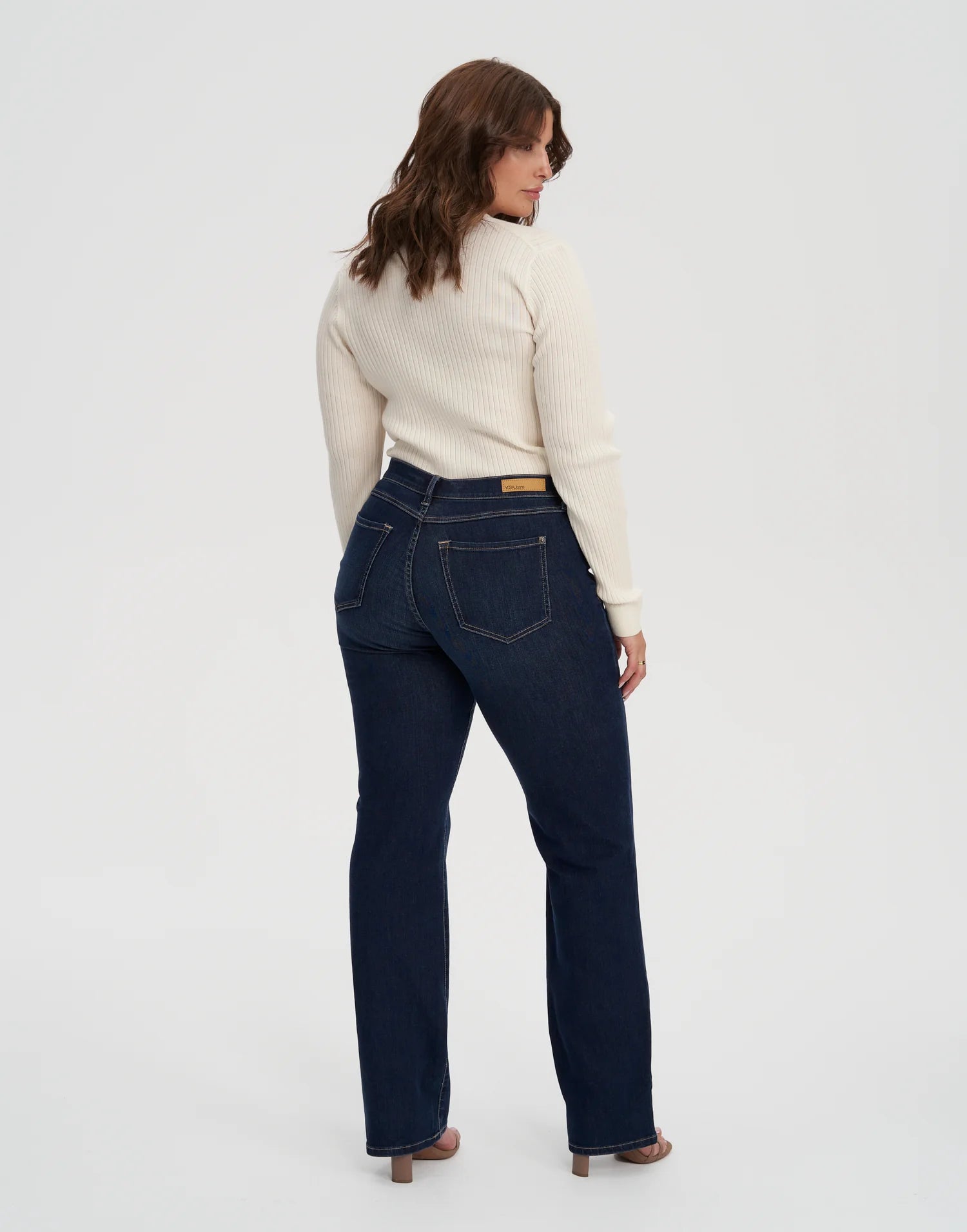 Yoga Jeans - Chloe Classic Rise Straight Jeans in Dark Indie