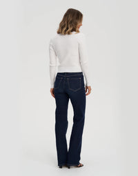 Yoga Jeans - Chloe Classic Rise Straight Jeans in Dark Indie
