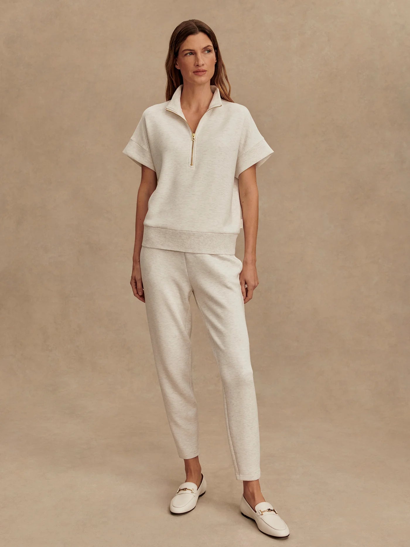 Varley - The Slim Pant 27.5 in Ivory Marl