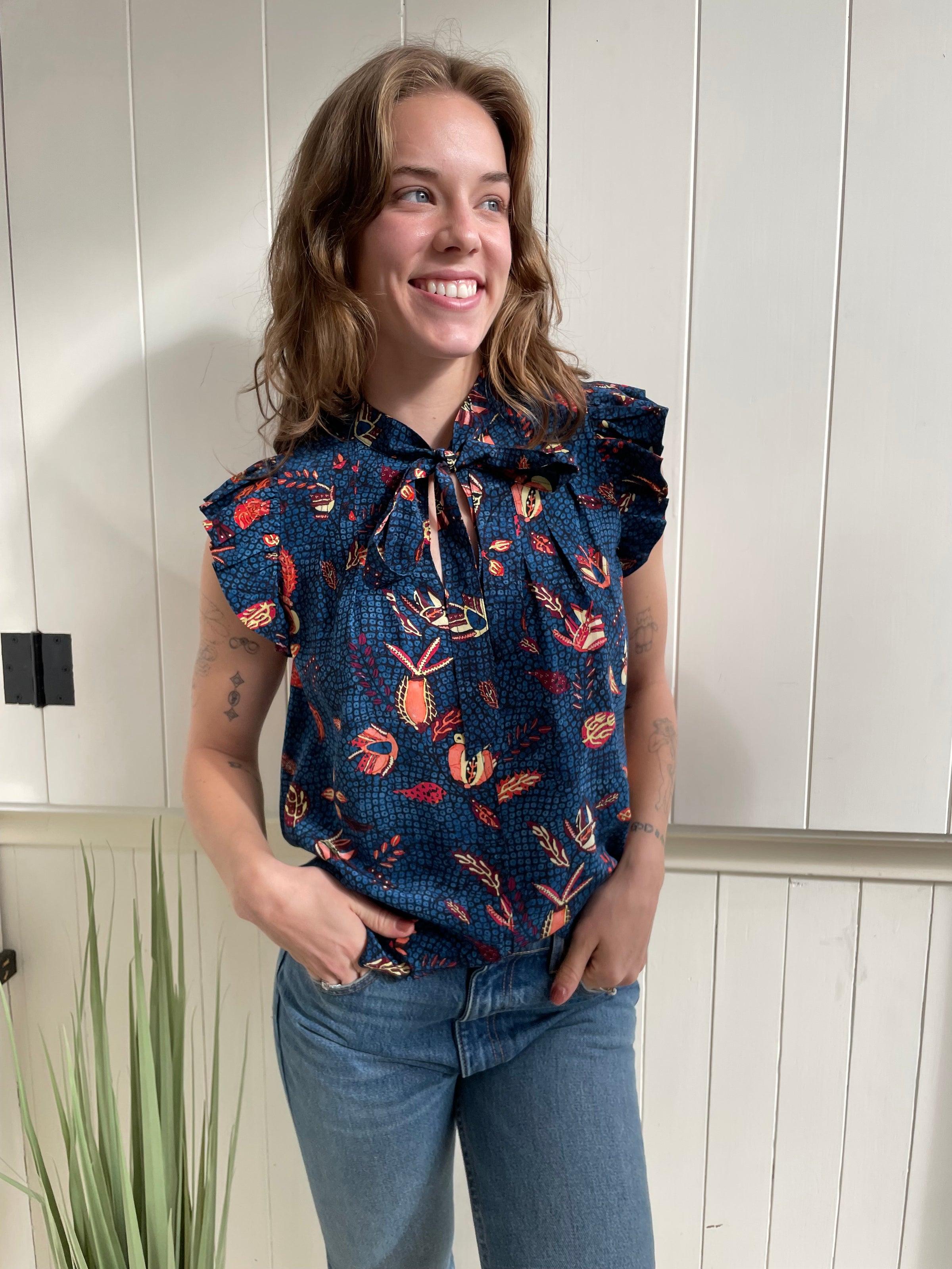 Ulla Johnson - Callie Top in Blue Dahlia