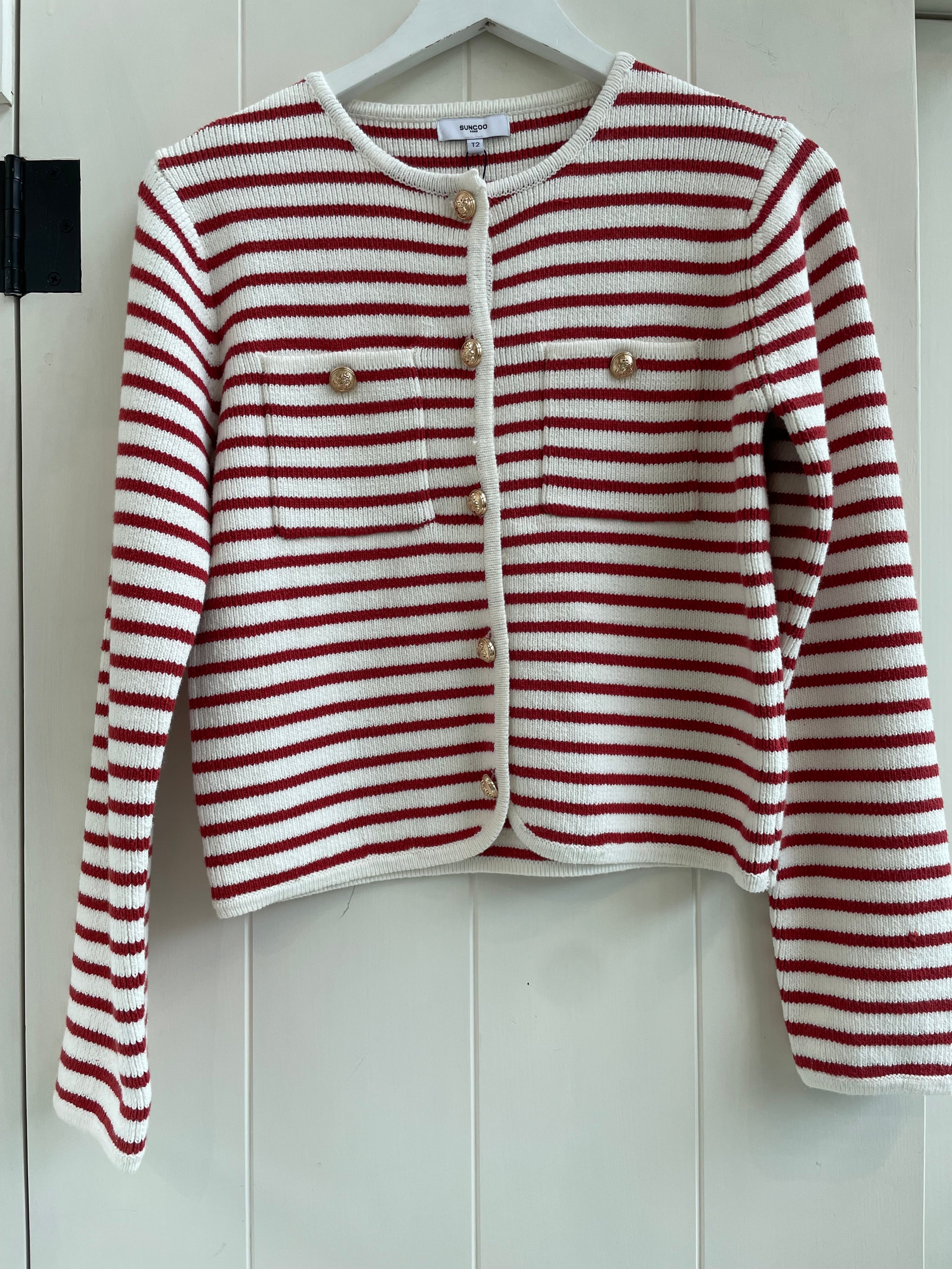 Suncoo - Gabriel Cardigan in Blanc Casse