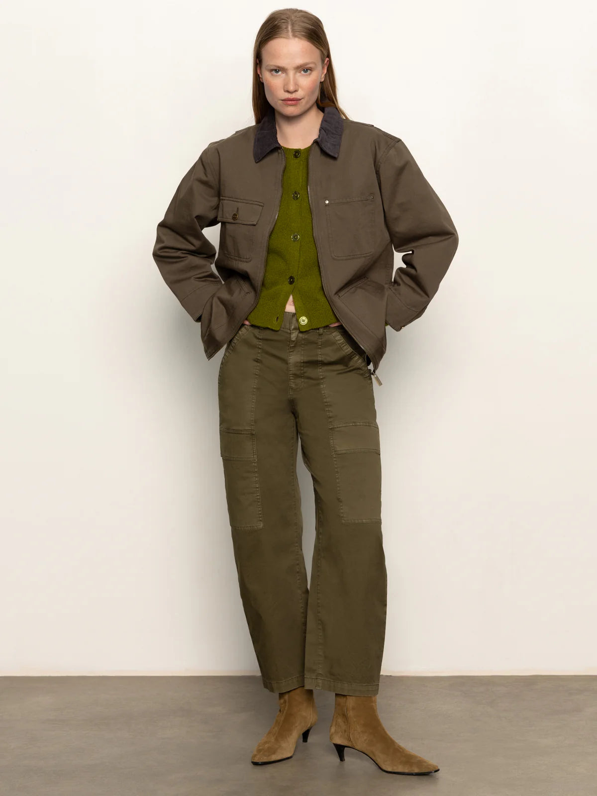 Sanctuary - Barn Jacket in Burnt Olive