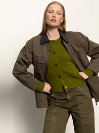 Sanctuary - Barn Jacket in Burnt Olive