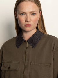 Sanctuary - Barn Jacket in Burnt Olive