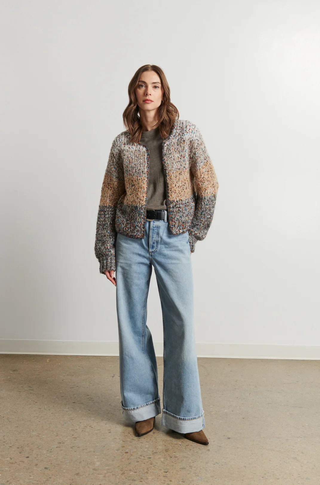 LINE Knitwear - Iris Cardigan in Fall Foliage