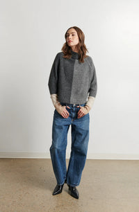LINE Knitwear - Pippa Sweater in Rocky Slate
