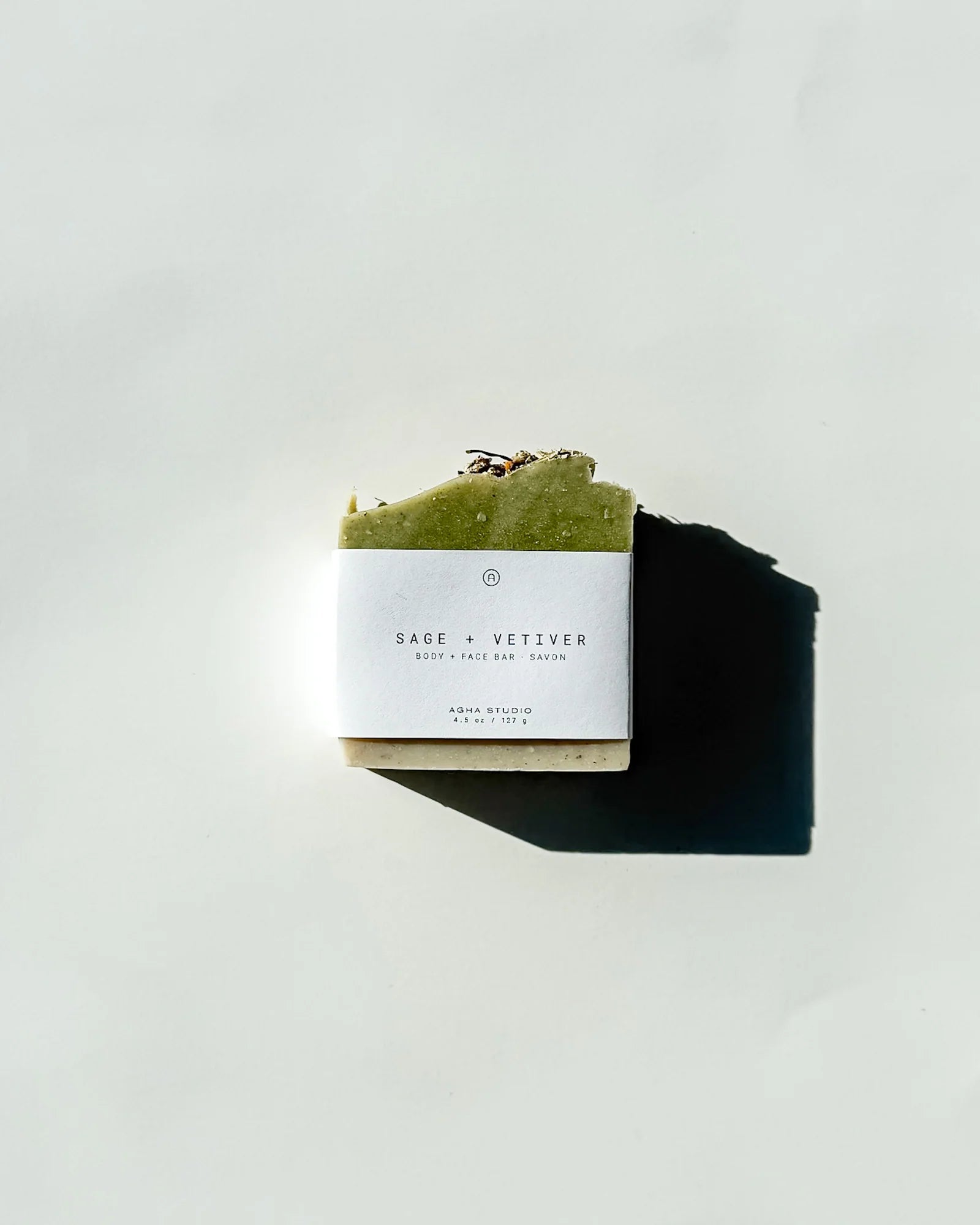 Agha Studio - Sage + Vetiver Body + Face Soap Bar