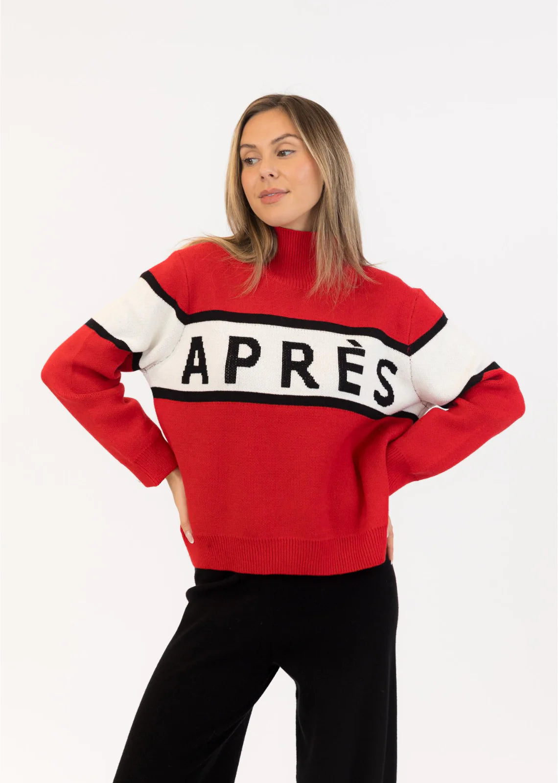 Lyla & Luxe - Benson Mockneck in Red