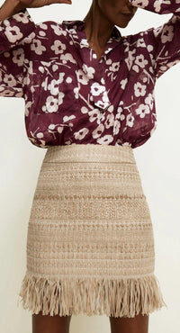 Smythe - Over the Head Pocket Shirt in Sangria