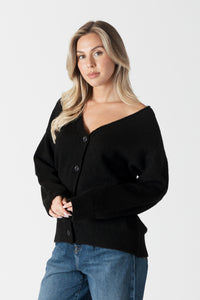 Lyla & Luxe - Roman - Eco Lightweight Cardigan in Black