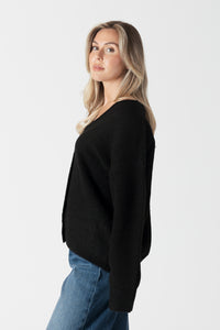 Lyla & Luxe - Roman - Eco Lightweight Cardigan in Black