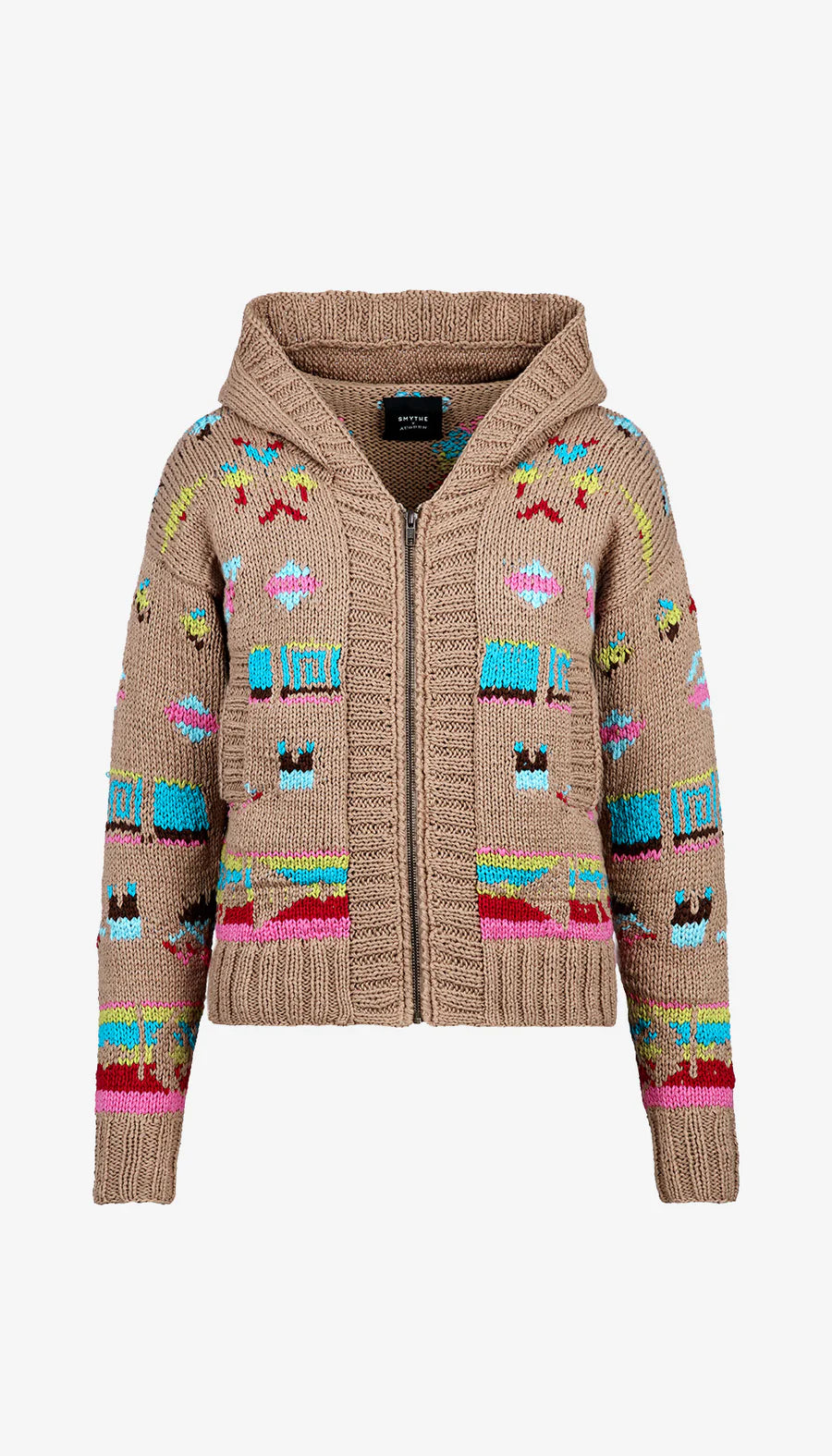 Smythe - Handknit Cottage Cardi in Burlap Multi