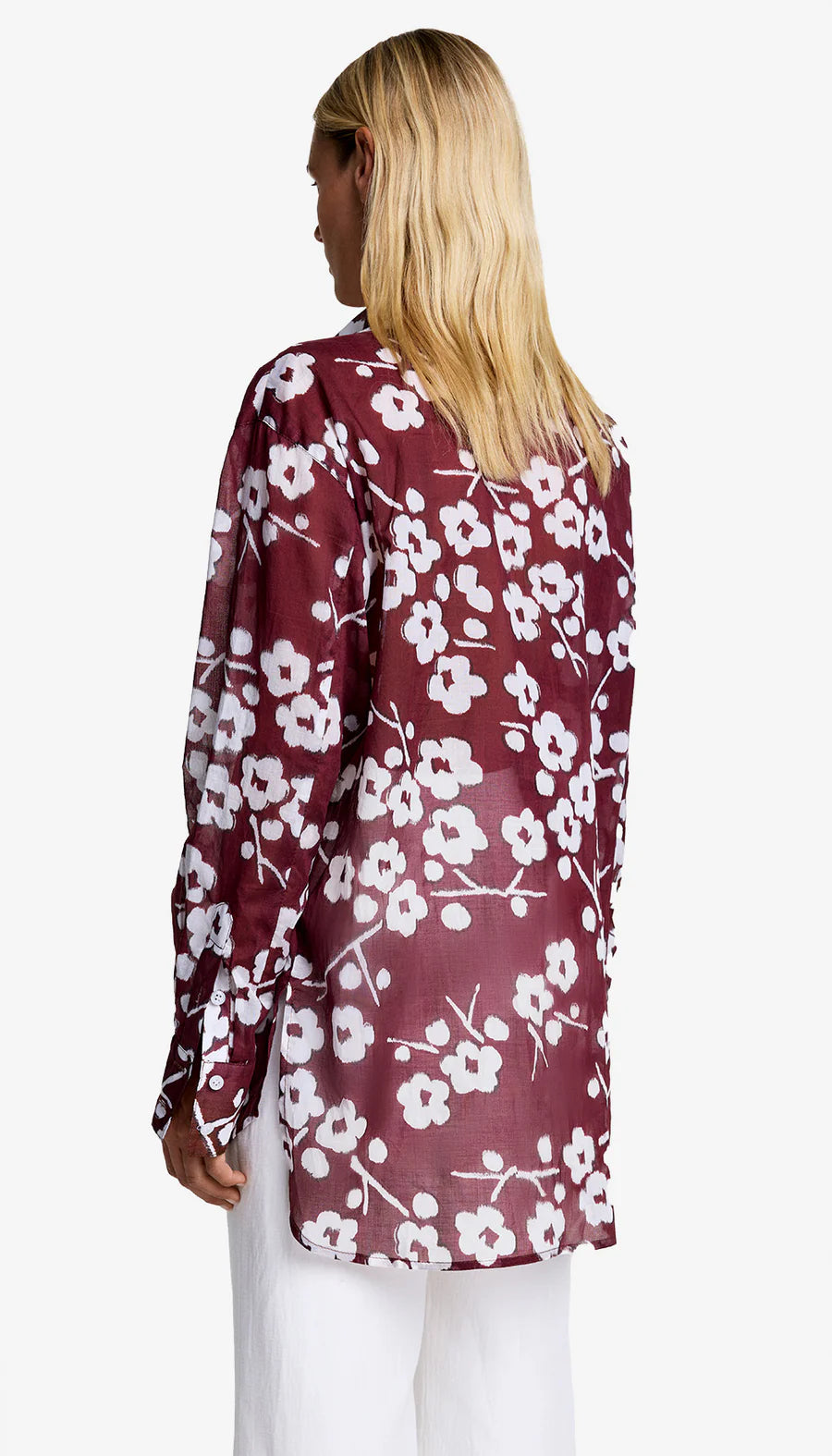 Smythe - Over the Head Pocket Shirt in Sangria