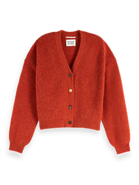 Scotch & Soda - Fuzzy Relaxed Cardigan in Ketchup