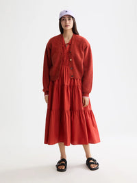 Scotch & Soda - Fuzzy Relaxed Cardigan in Ketchup