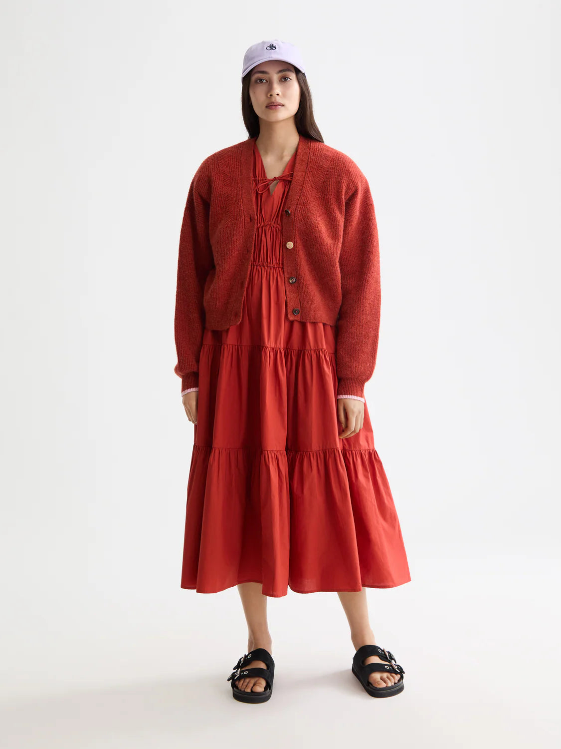 Scotch & Soda - Fuzzy Relaxed Cardigan in Ketchup