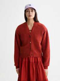 Scotch & Soda - Fuzzy Relaxed Cardigan in Ketchup