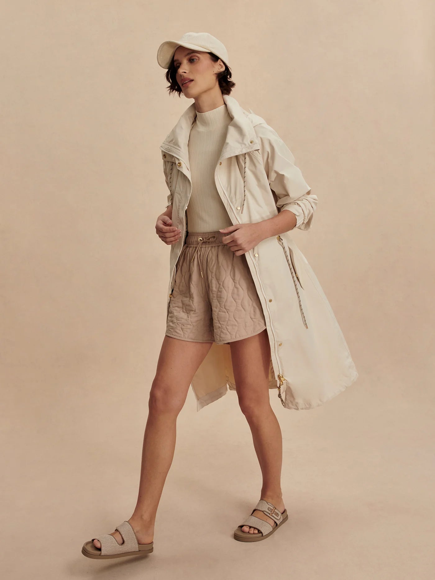 Varley - Tybalt Long Rain Parka in Birch