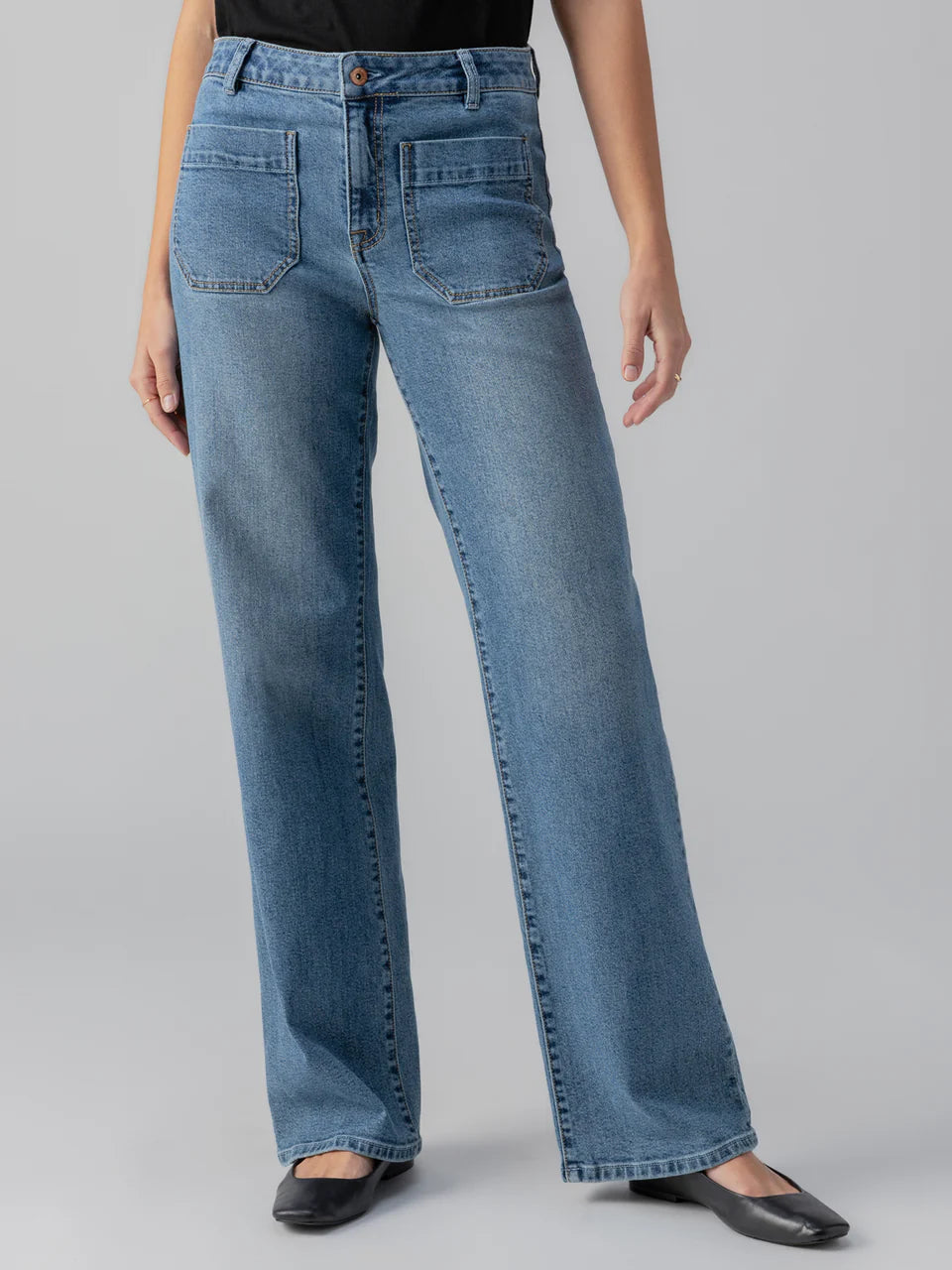 Sanctuary - Marine Full Length Denim Pant in Sapphire Dream