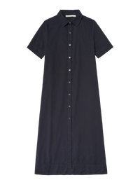 Wyeth - Marion - Crispy Poplin Dress in Navy