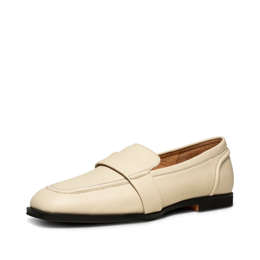 Shoe The Bear Erika Saddle Loafer Leather in Off White