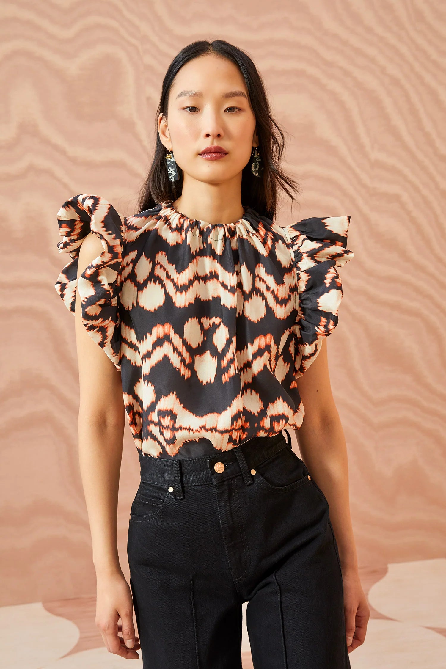 Ulla Johnson - Iren Top in Obsidian