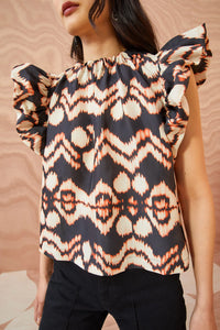 Ulla Johnson - Iren Top in Obsidian