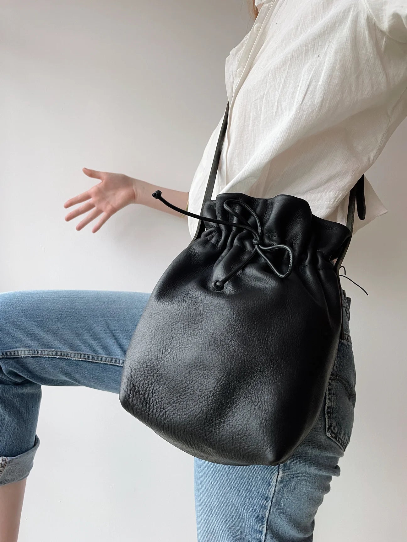 Eleven Thirty - Mariel Bucket Bag in Black