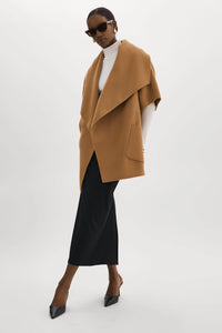 LAMARQUE  - Penelope Wool Cape Coat