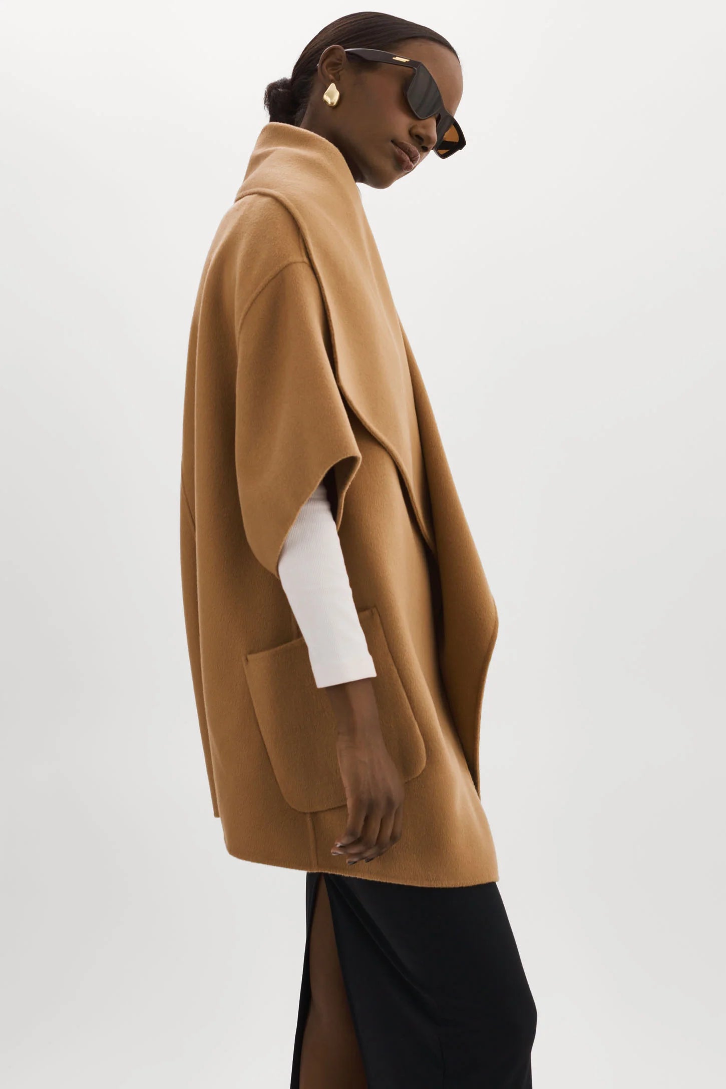 LAMARQUE  - Penelope Wool Cape Coat