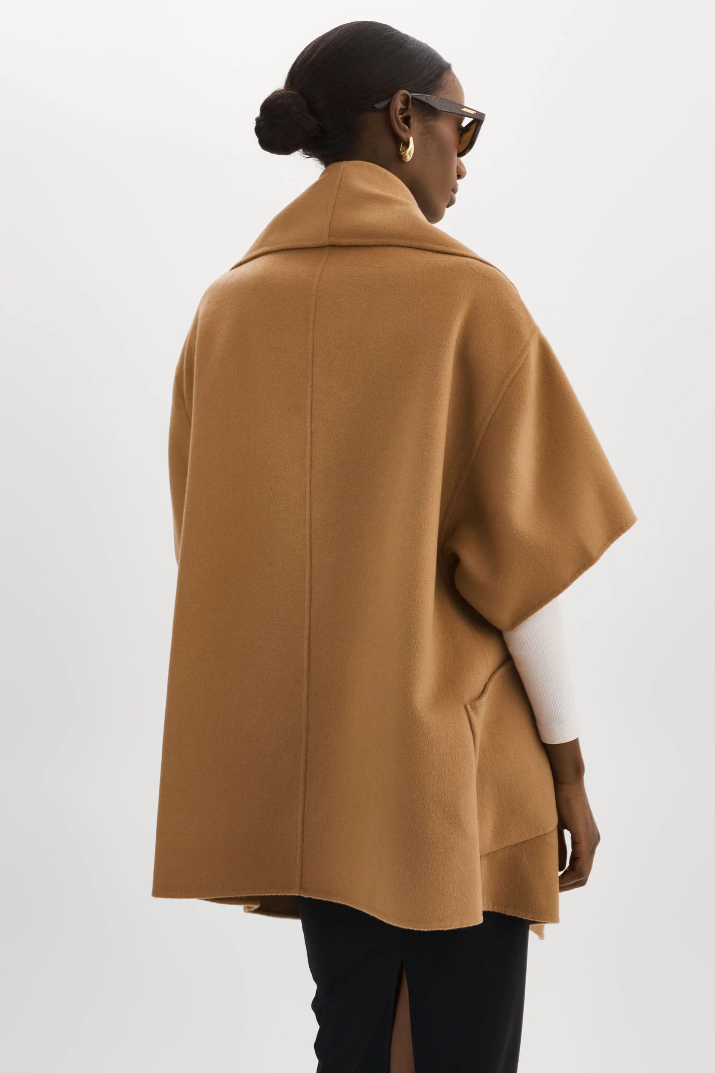 LAMARQUE  - Penelope Wool Cape Coat
