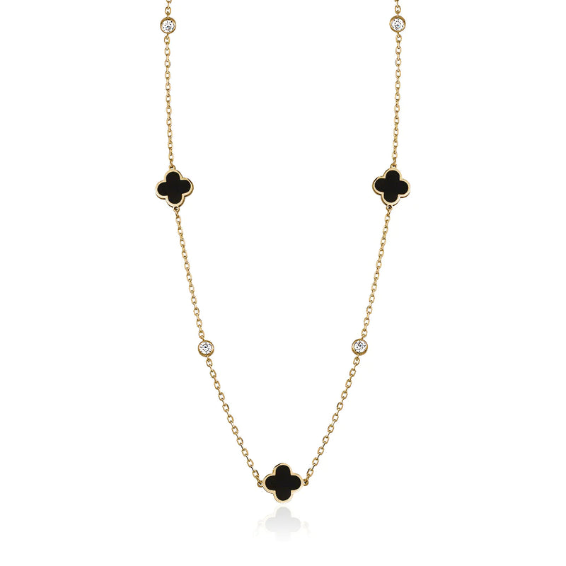 LimLim Accessories - Clover Enamel Necklace