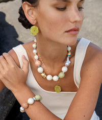 Lizzie Fortunato - New Bloom Earrings in Canary