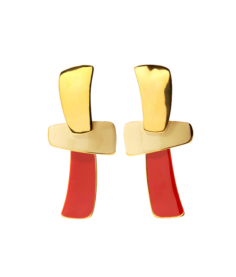 Lizzie Fortunato - Ernesto Earrings Red Hot