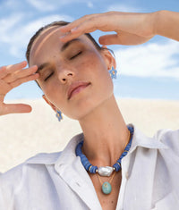 Lizzie Fortunato - Camilo Stud Earrings in Periwinkle