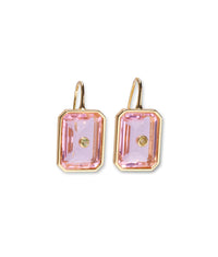 Lizzie Fortunato - Tile Earrings in Pale Pink
