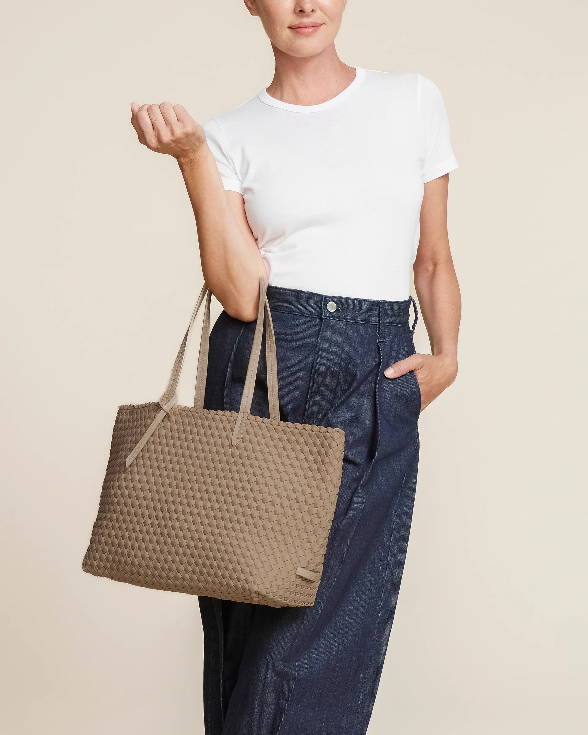 NAGHEDI - Jetsetter Small Tote in Cashmere
