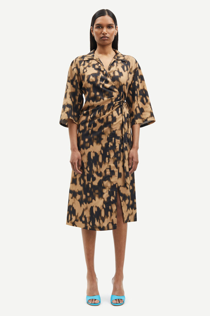 Samsøe Samsøe -  Sahani Dress in Animalier Cartouche