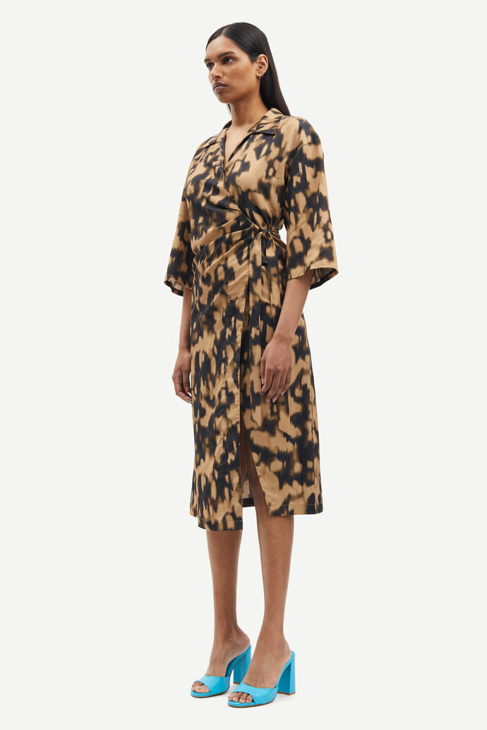 Samsøe Samsøe -  Sahani Dress in Animalier Cartouche