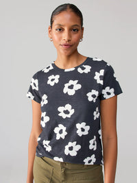 Sanctuary - The Perfect Tee in White Flower Pop