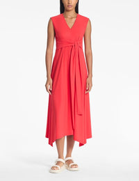 Sarah Pacini - Long A-Line Dress in Poppy Red