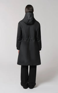 Soia & Kyo - Sofia - Cape-fit Raincoat with Hood in Black