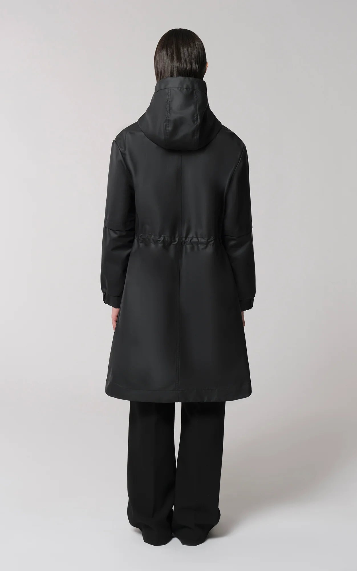 Soia & Kyo - Sofia - Cape-fit Raincoat with Hood in Black
