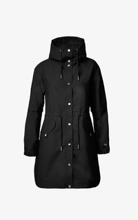 Soia & Kyo - Sofia - Cape-fit Raincoat with Hood in Black
