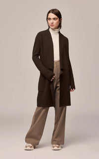 Soia & Kyo - Benela - Coatigan with Lapels in Mushroom