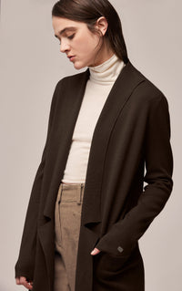 Soia & Kyo - Benela - Coatigan with Lapels in Mushroom