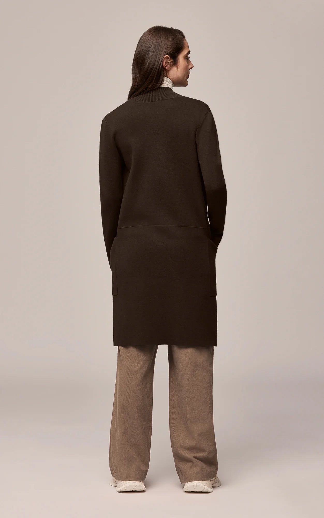 Soia & Kyo - Benela - Coatigan with Lapels in Mushroom