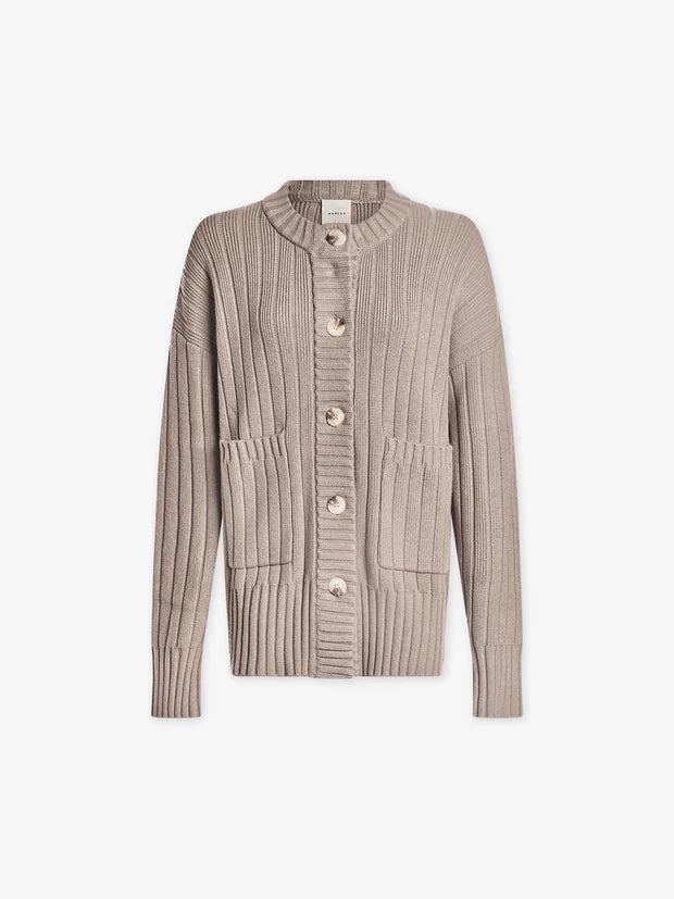 Varley - Pensdale Relaxed Knit Cardigan in Fungi